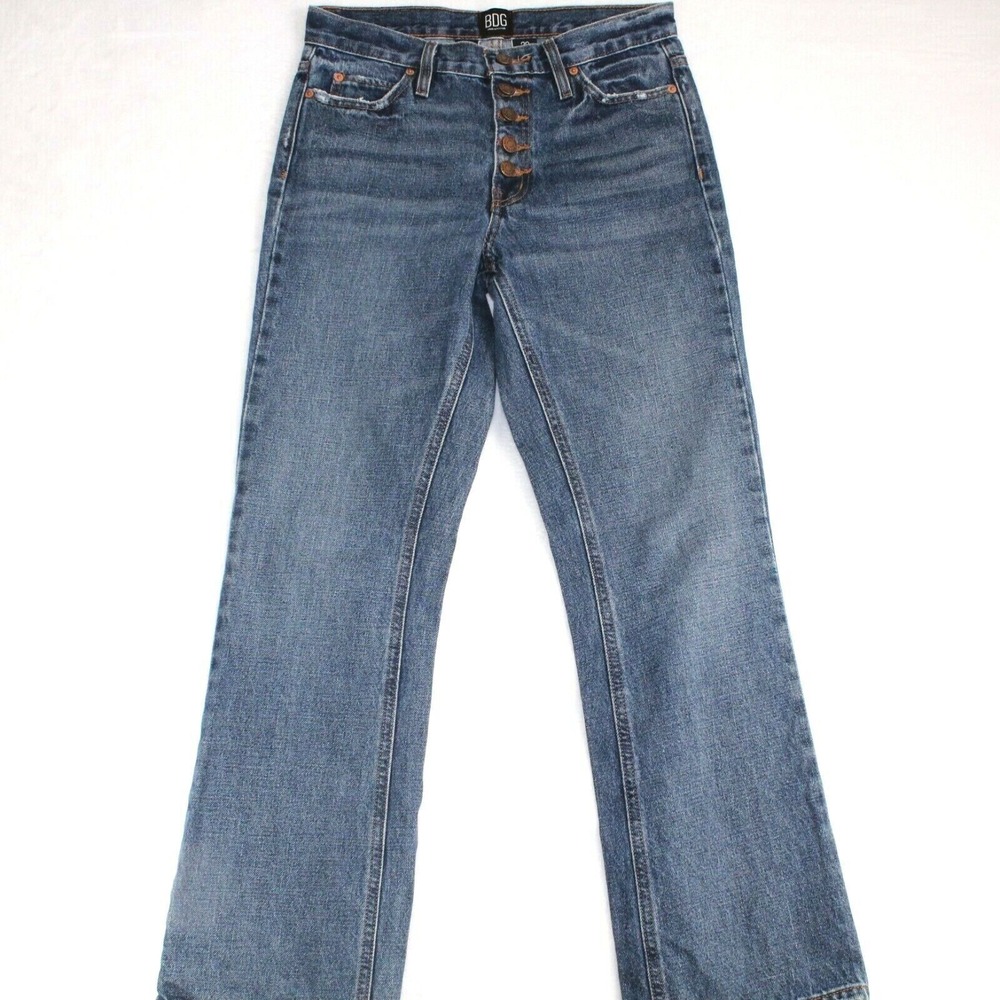 BDG Jeans Womens 26x28 Vintage Bootcut Button Fly Mid Rise Urban Outfitters